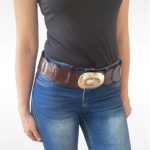 cinturon ancho marron