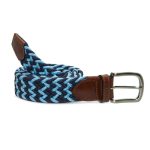 cinturon azul hombre