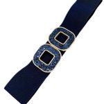 cinturon azul mujer