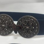 cinturon azul mujer