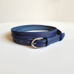 cinturon azul mujer