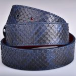 cinturon azul mujer