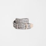 cinturon beige hombre