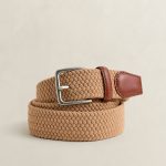 cinturon beige hombre