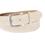 cinturon beige hombre