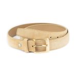 cinturon beige hombre