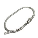 cinturon cadena plateado