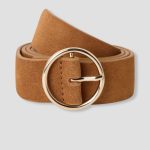cinturon camel mujer