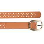cinturon camel mujer