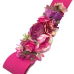 cinturón de flores para vestido