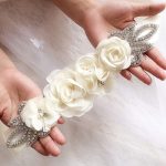 cinturón de flores para vestido