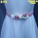 cinturón de flores para vestido