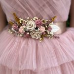 cinturón de flores para vestido