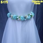cinturón de flores para vestido