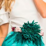 cinturón de flores para vestido
