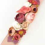 cinturón de flores para vestido