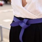 cinturon morado