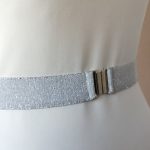 cinturón plateado mujer