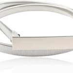 cinturón plateado mujer