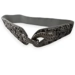 cinturón plateado mujer