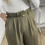 cinturón verde mujer