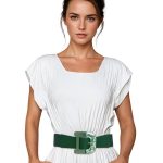 cinturón verde mujer