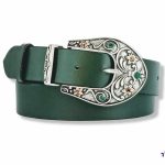 cinturón verde mujer