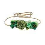 cinturón verde mujer